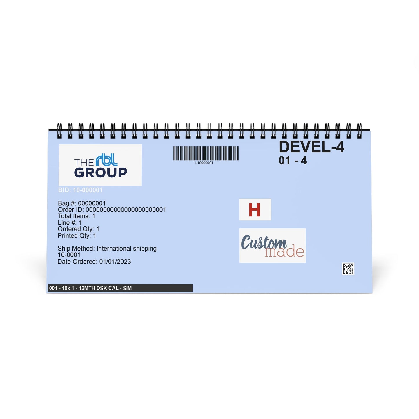 Desktop Calendar (2025 grid)